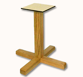 Contemporary pedistal base