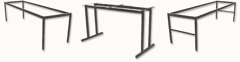 Three Metal T and H shaped bases